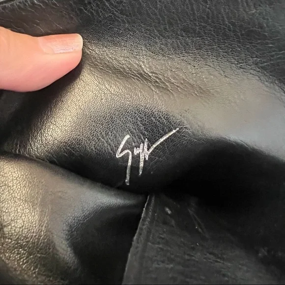 Euc Giuseppe Zanotti Black Lace Up Stiletto Boot I-18 - Picture 6 of 16